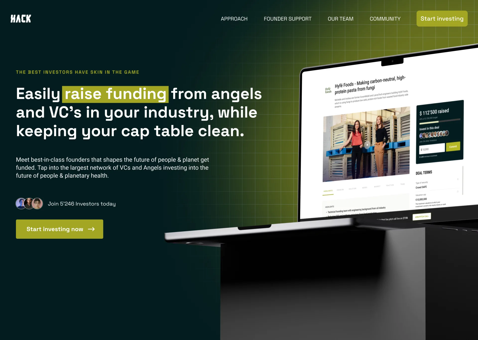 HackCapital — landing concept